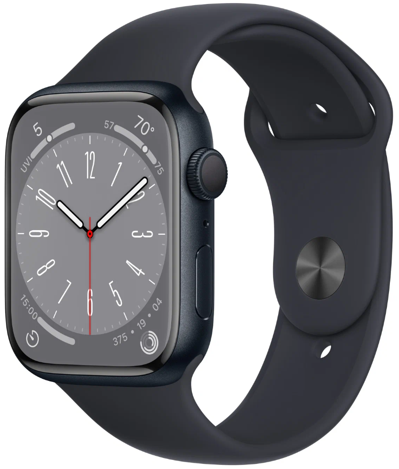 Умные часы Apple Watch Series 8 45 мм, тёмная ночь (США)
